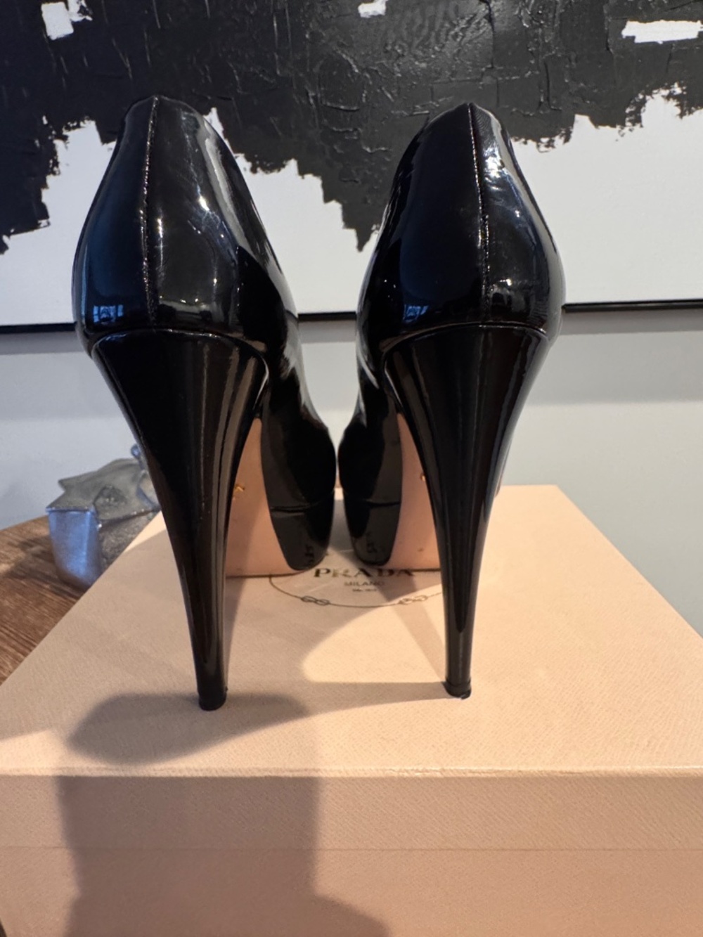 Prada Patent Leather Platform Heel - Picture 5 of 10